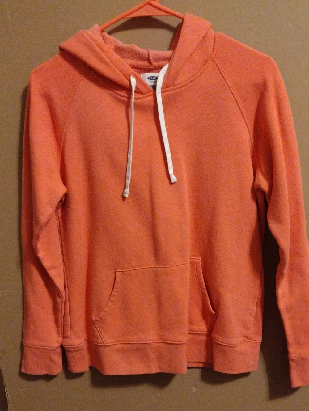 Girl's Old Navy Orange Hooded Pullover Sweatshirt